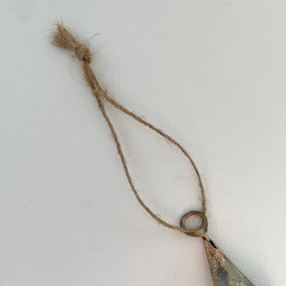 Fort & Field • Brass Bell Ornament - twine