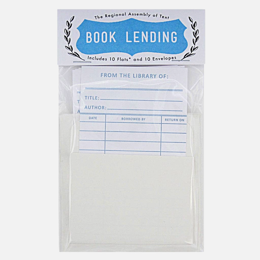 The Regional Assembly of Text • Library Cards