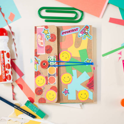 Egg Press x. Hello!Lucky • Foldeeo Notebook - Green Gingham