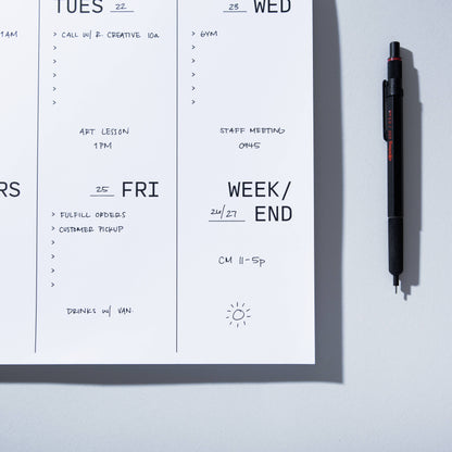 Case Study • Large Weekly Desk Planner