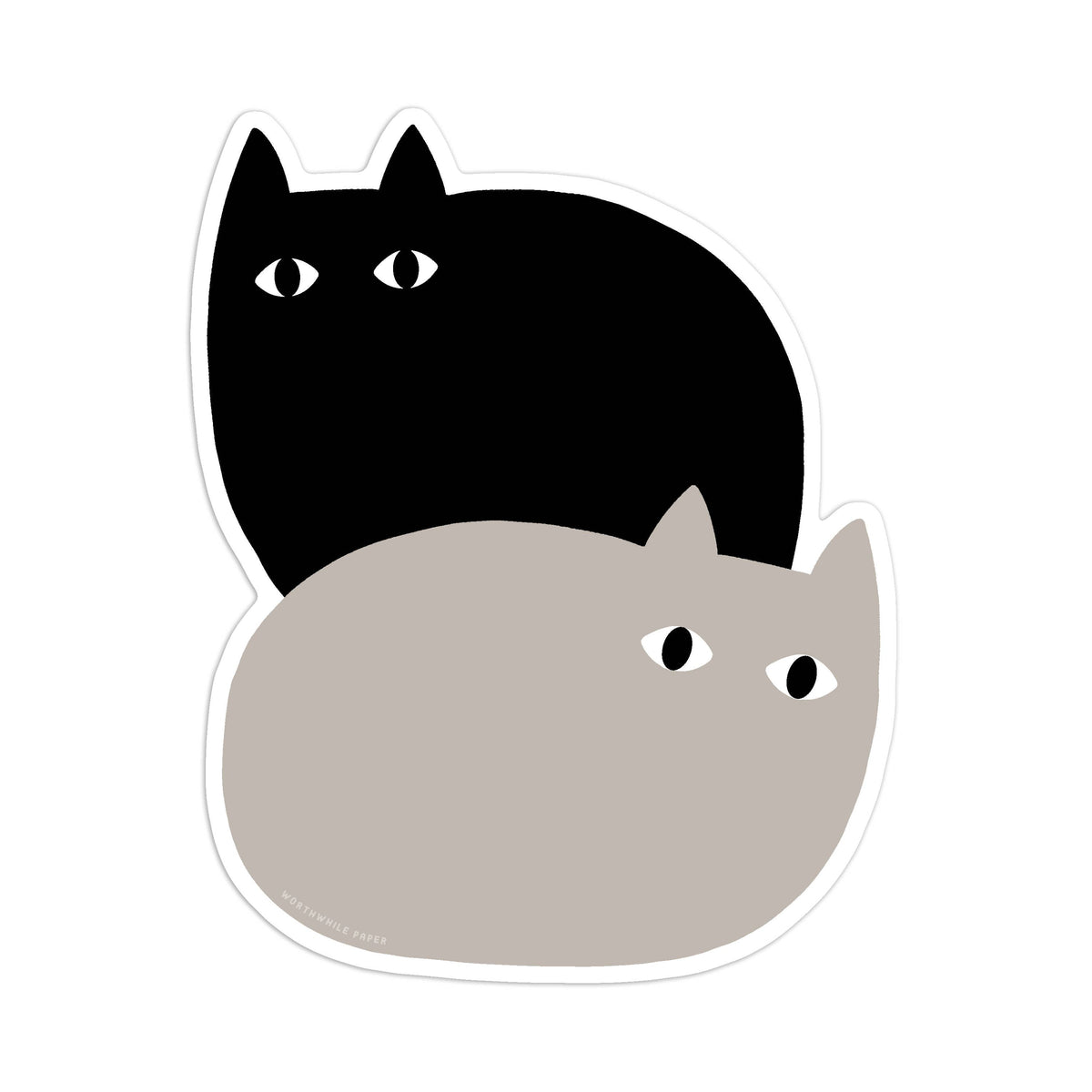 Worthwhile Paper • Loaf Cats Sticker