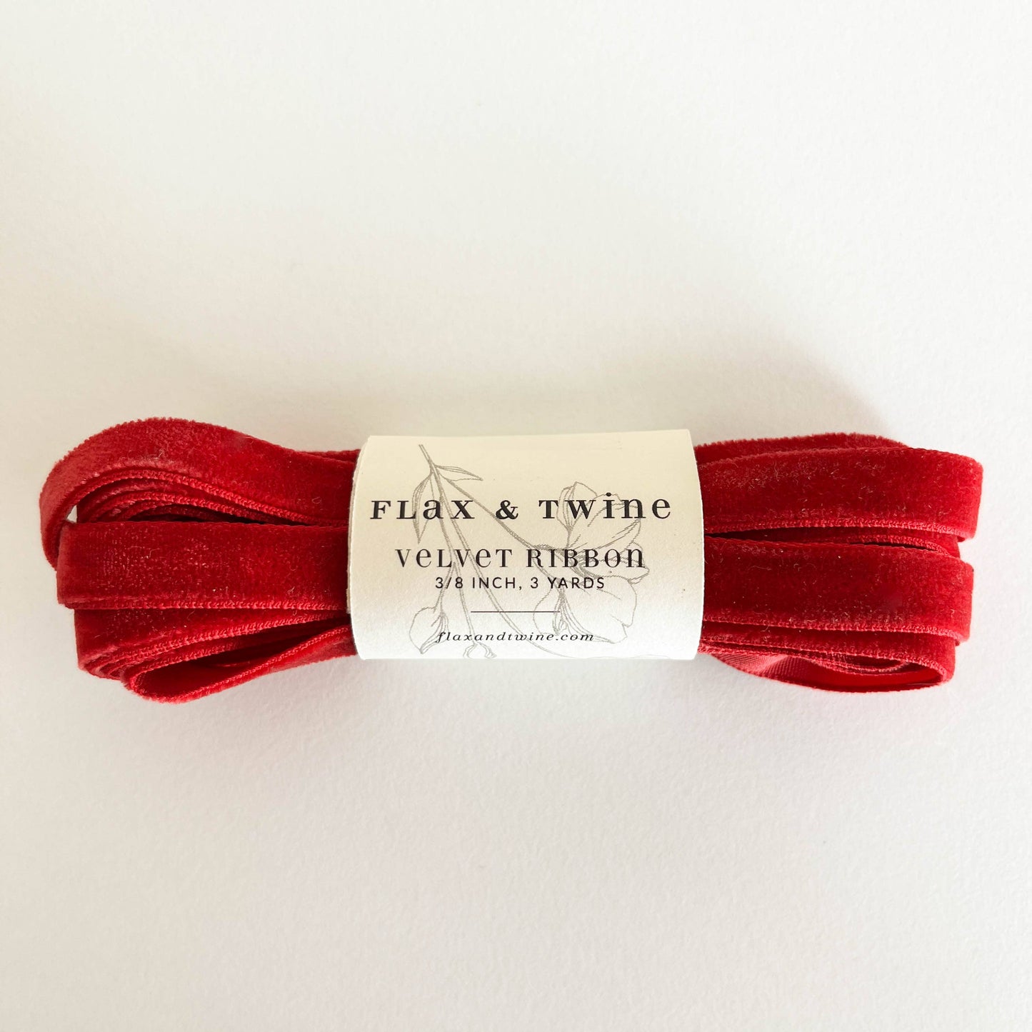 Flax & Twine • Velvet Ribbon (6 colors)