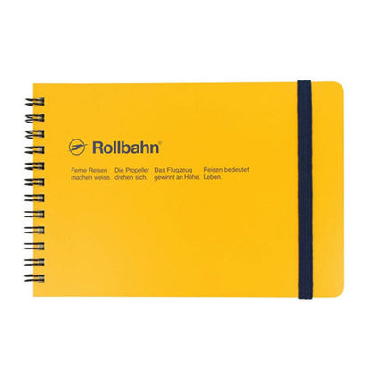 Rollbahn • Horizontal Spiral Notebook - yellow