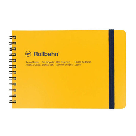 Rollbahn • Horizontal Spiral Notebook - yellow