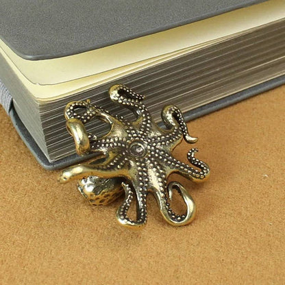 Kiyo Home • Brass Octopus Paperweight