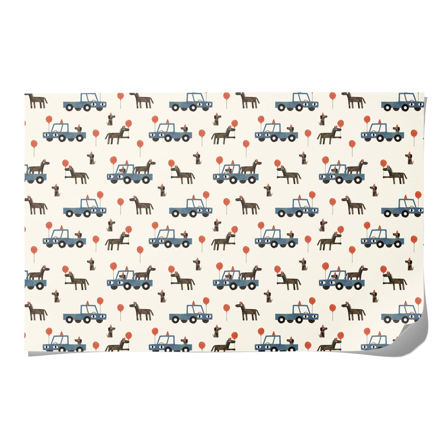 Red Cap Cards / Your Farm wrapping paper