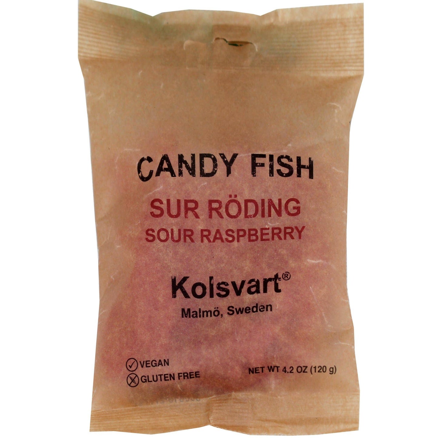 Kolsvart • Sour Raspberry Swedish Fish