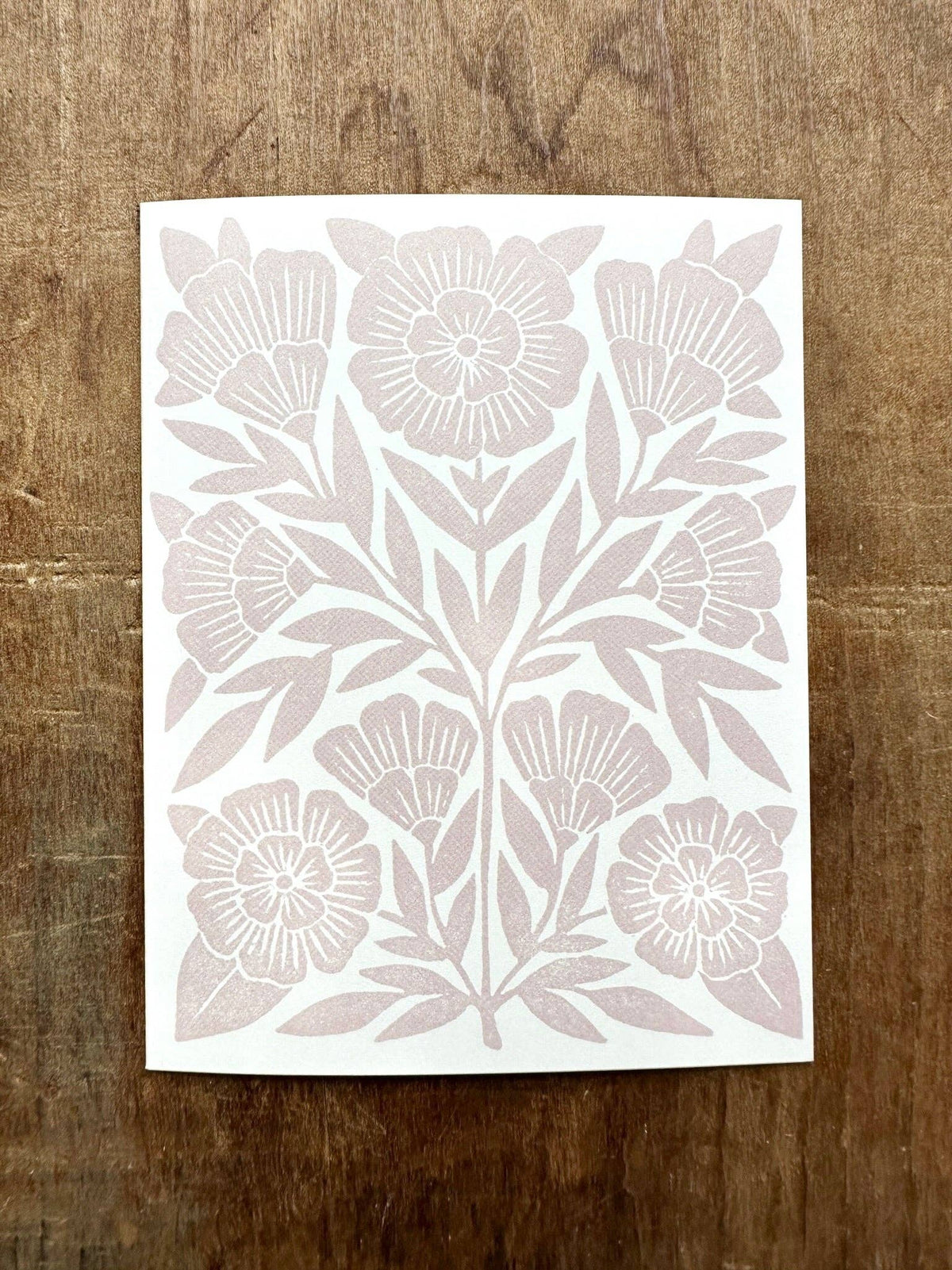 Katharine Watson • Greeting Card - Pale Pink