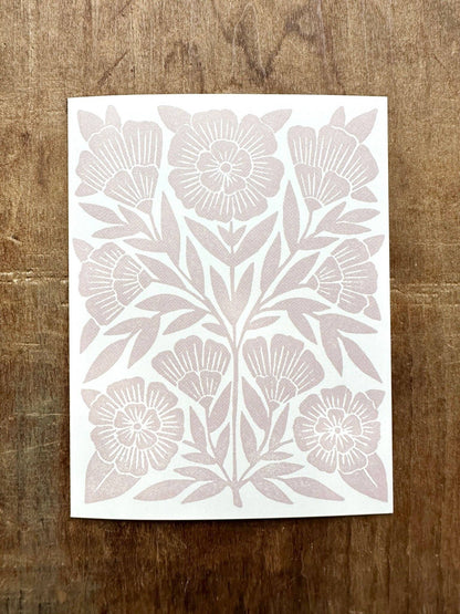 Katharine Watson • Greeting Card - Pale Pink