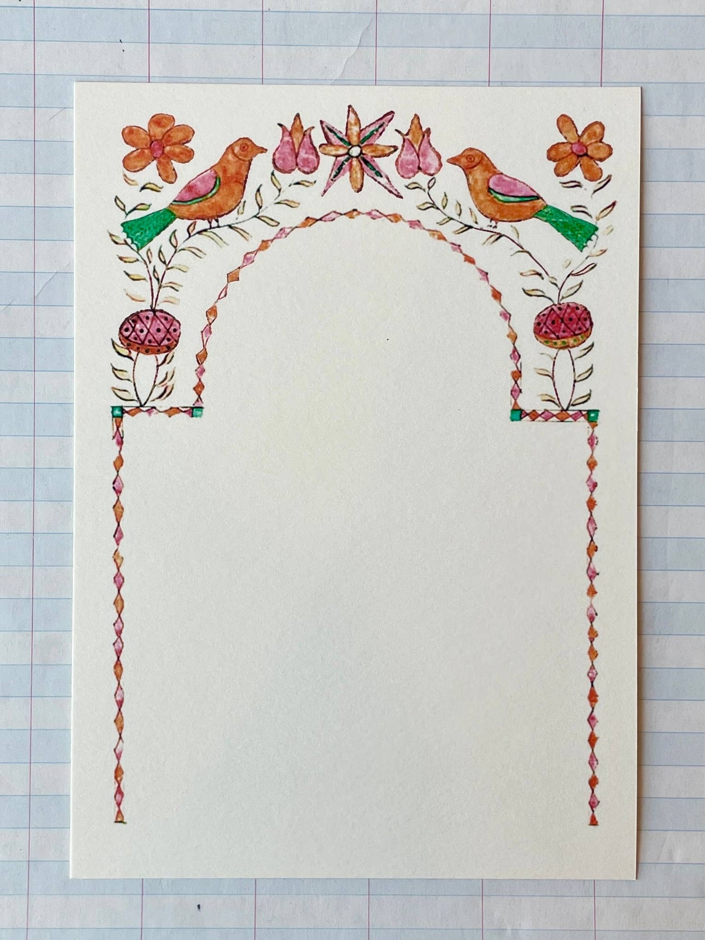 Parcel • Folk Bird Letter Set