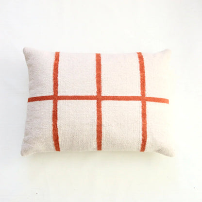IATB • Pillow 08: Ecru + Red