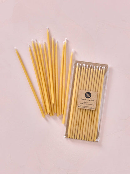 Knot & Bow • Beeswax Candles - natural