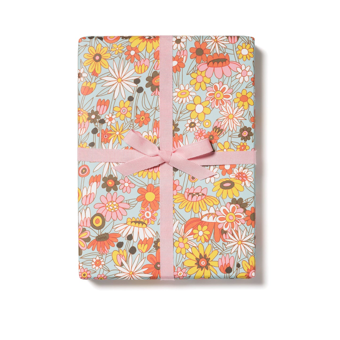 Red Cap Cards / Groovy Bloom wrapping paper