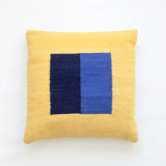 IATB • Pillow 05: Yellow + Blue