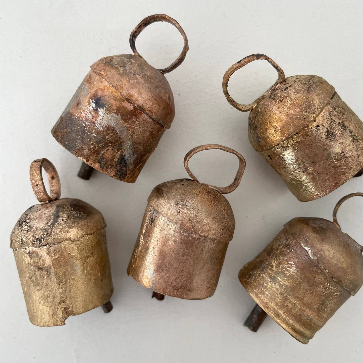 Fort & Field • Brass Bell Ornament - cream velvet