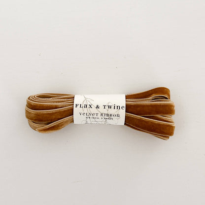 Flax & Twine • Velvet Ribbon (6 colors)