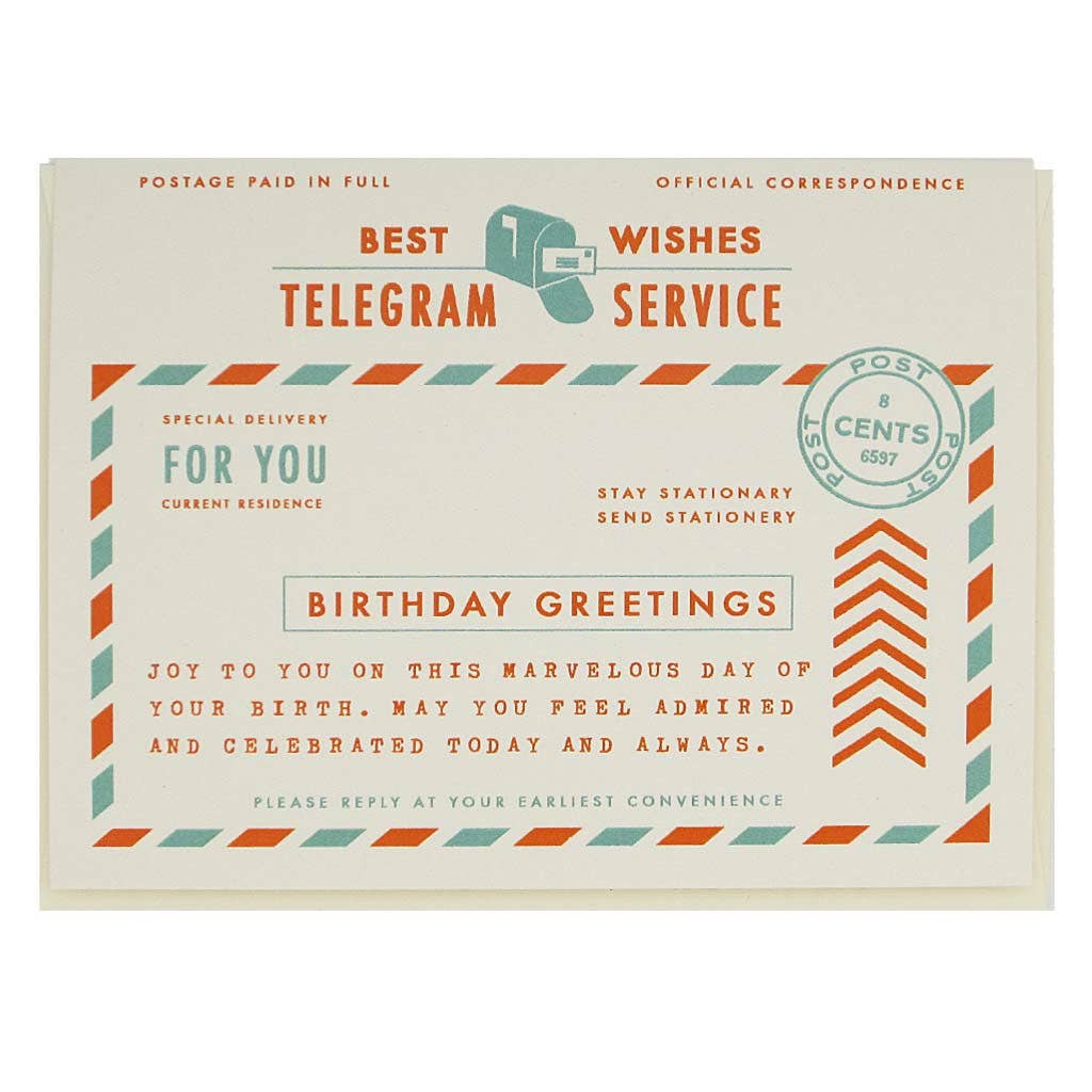 The Regional Assembly of Text • Birthday Telegram