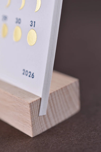 Moon Phase 2026 Desk Calendar