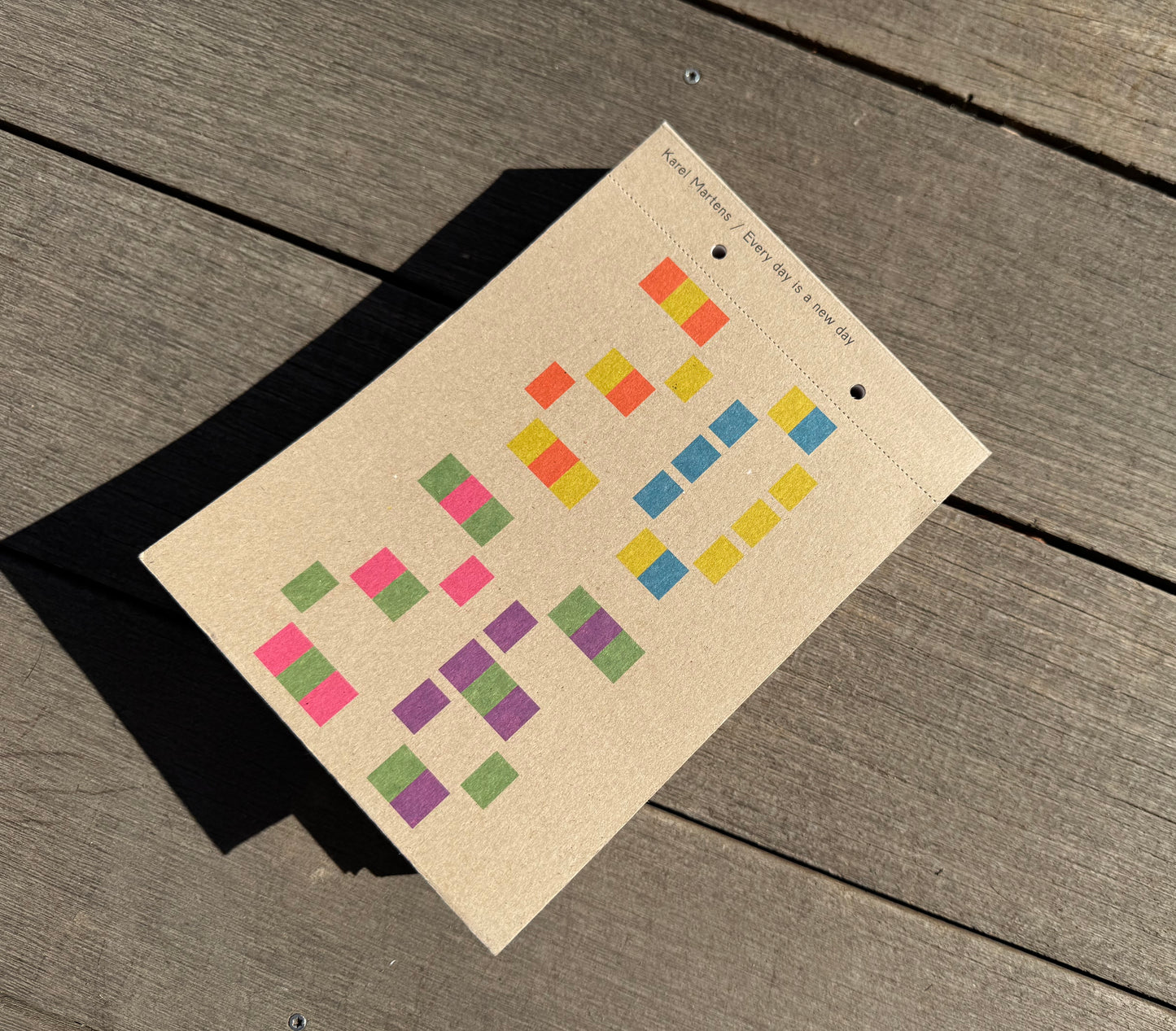 Karel Martens • Calendar 2026