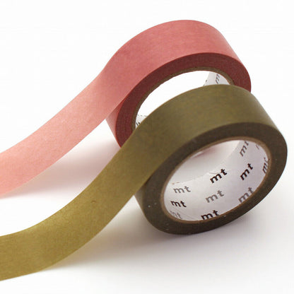 mt • Upcycled Washi Tape - Rose Pink x Uguisu