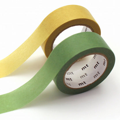 mt • Upcycled Washi Tape - Pastel Lemon x Fresh Green