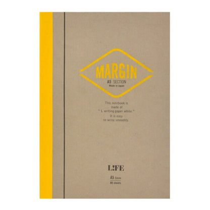 Life • Margin yellow spine notebook
