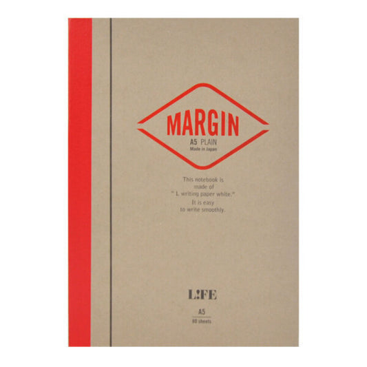 Life • Margin red spine notebook