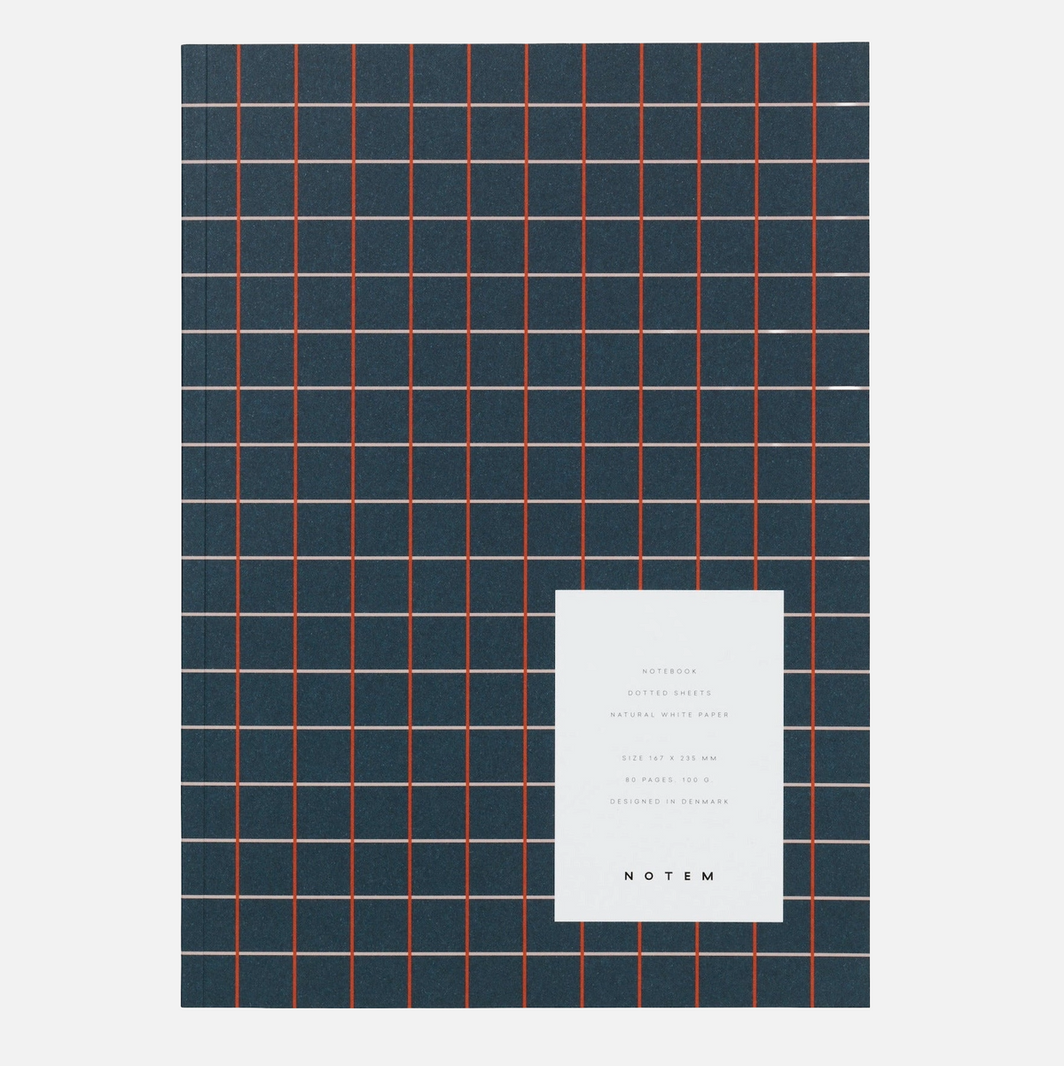 Notem Studio • Vita Notebook (M) - Dark Blue Grid