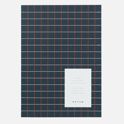 Notem Studio • Vita Notebook (M) - Dark Blue Grid