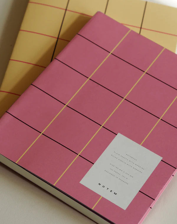 Notem • Uma Notebook (L) - Rose Check