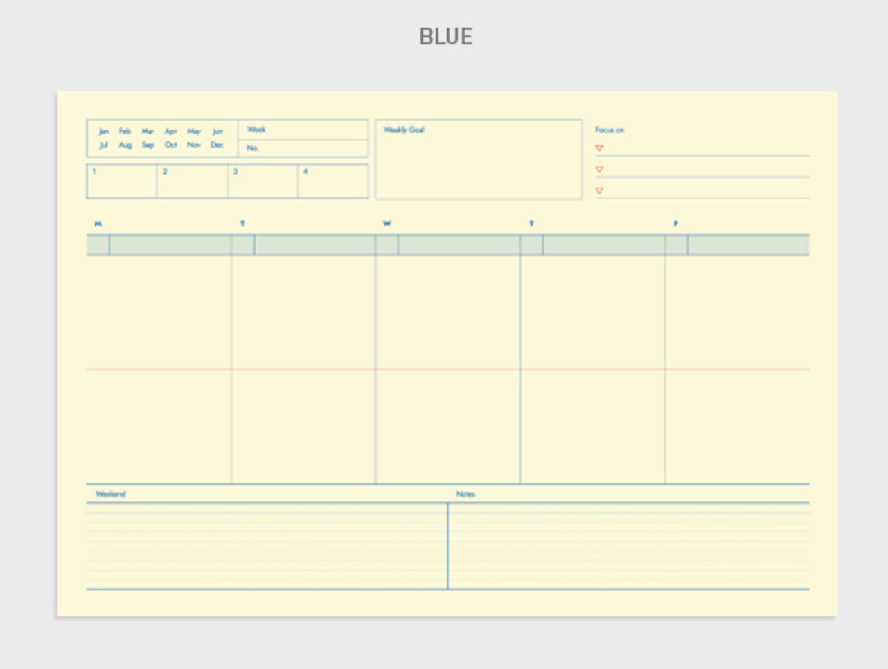 Gongjang • Weekly Desk Pad