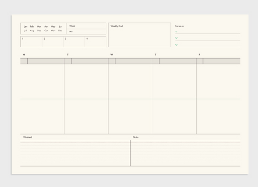 Gongjang • Weekly Desk Pad
