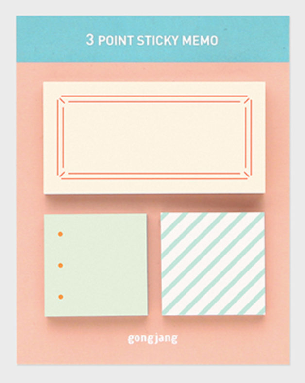 Gongjang / 3 Point Sticky Memo
