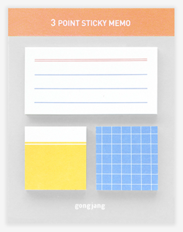 Gongjang / 3 Point Sticky Memo