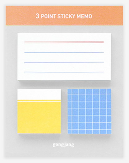 Gongjang / 3 Point Sticky Memo