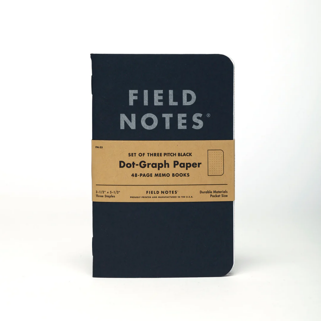 Field Notes • Pitch Black Memo Book
