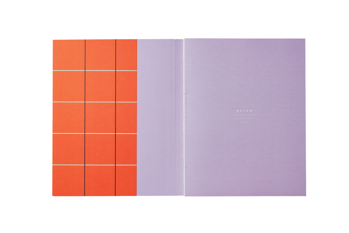 Notem • Uma Notebook (L) - Orange Check