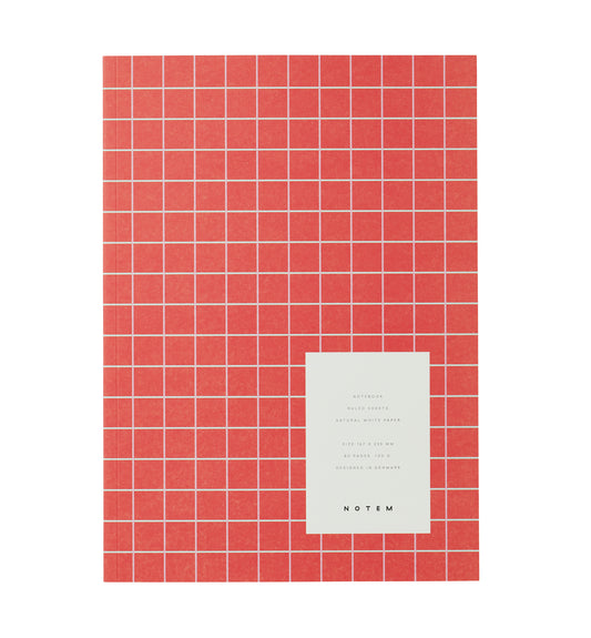Notem • Vita Notebook (M) - Orange Grid