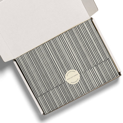 Red Cap Cards • Black Stripe Tissue Paper