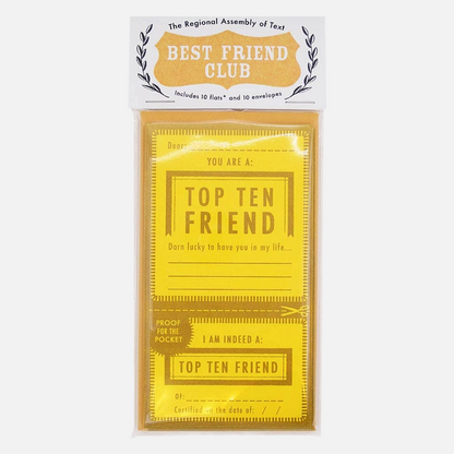 The Regional Assembly of Text • Top Ten Friend