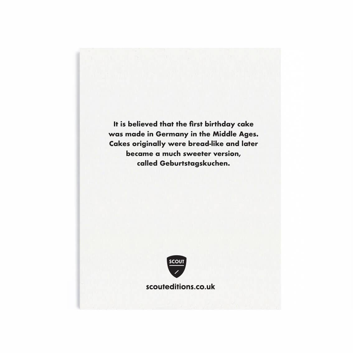 Scout Editions • Cake Mini Card