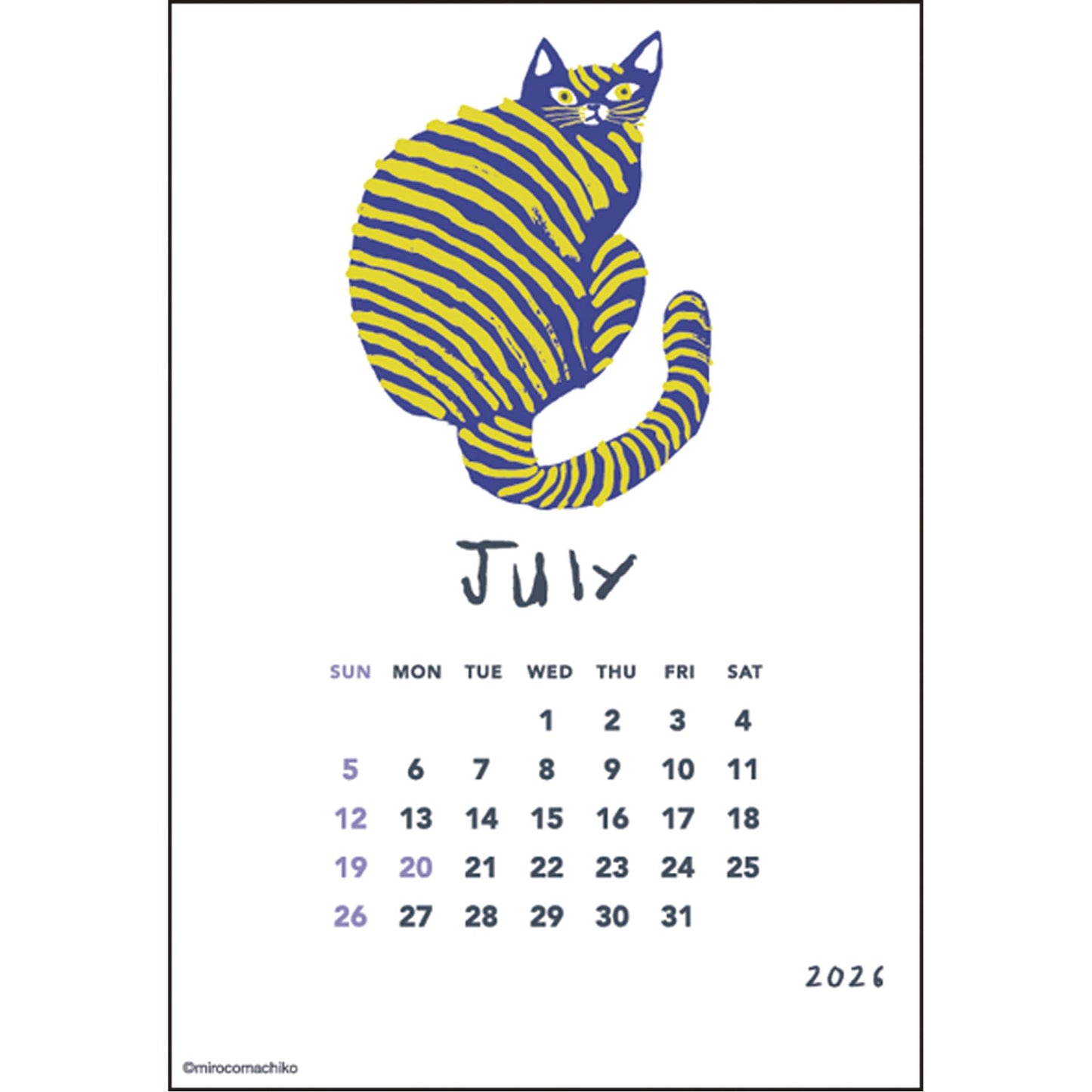 Miroco Machiko • 2026 Desk Calendar
