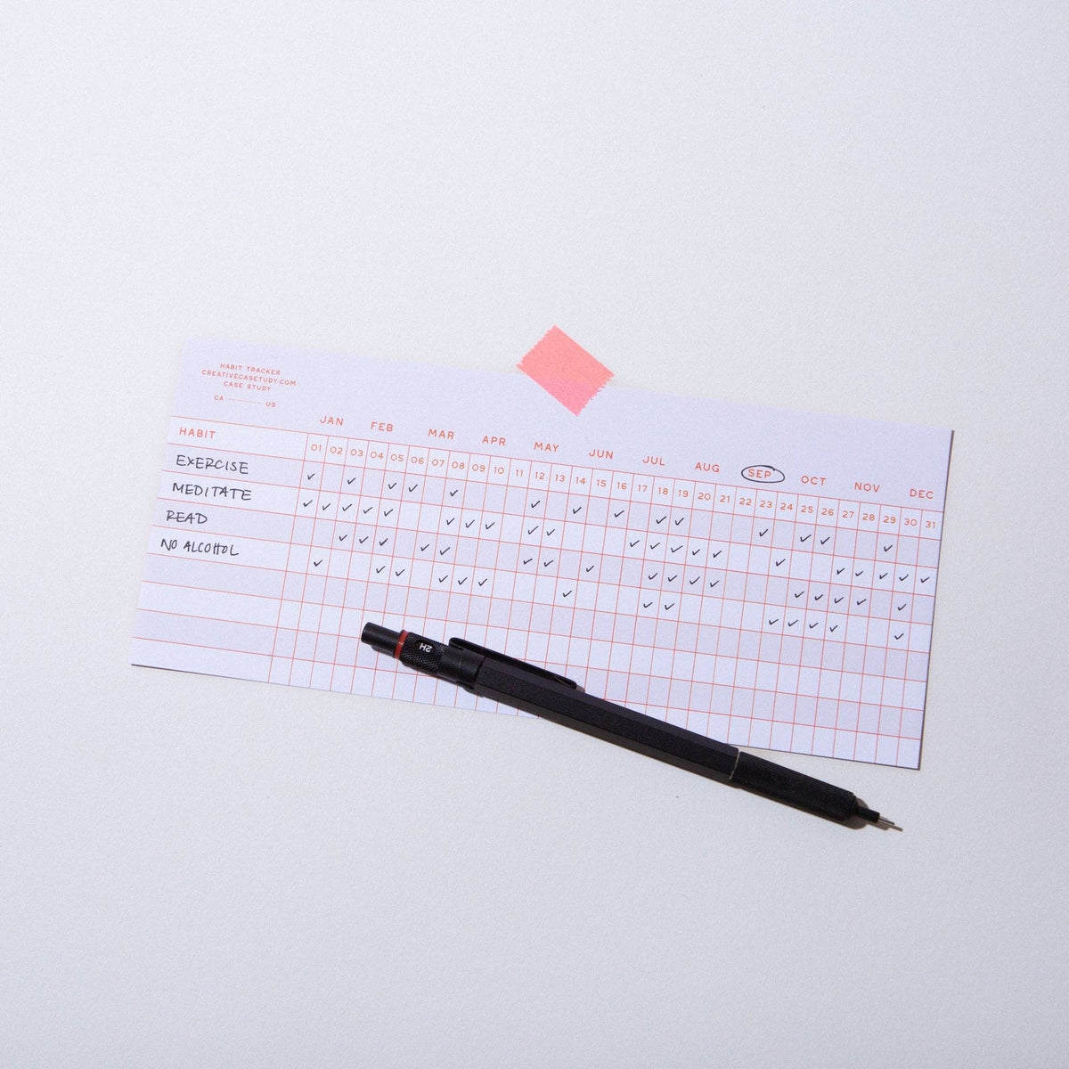 Case Study • Habit Tracker Notepad