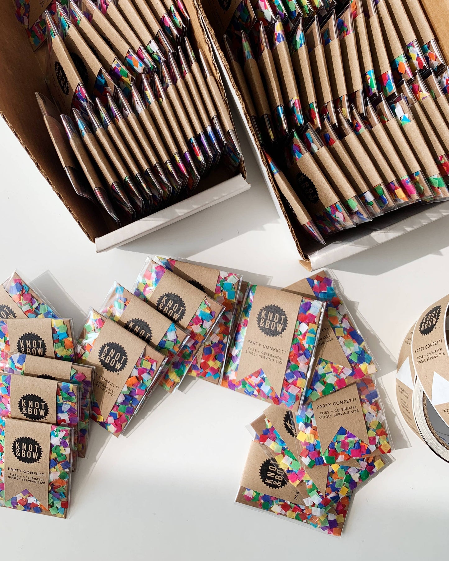 Knot & Bow • Tiny Rainbow Confetti