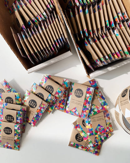 Knot & Bow • Tiny Rainbow Confetti