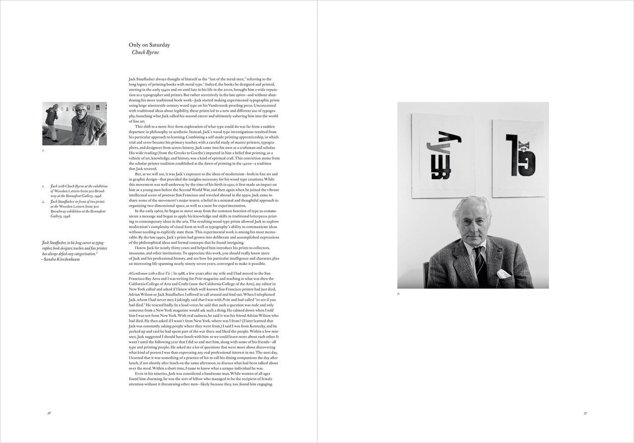 Only on Saturday: The Wood Type Prints of Jack Stauffacher