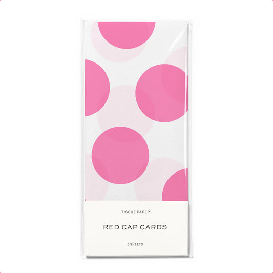 Red Cap Cards • Pink Dots Tissue Paper