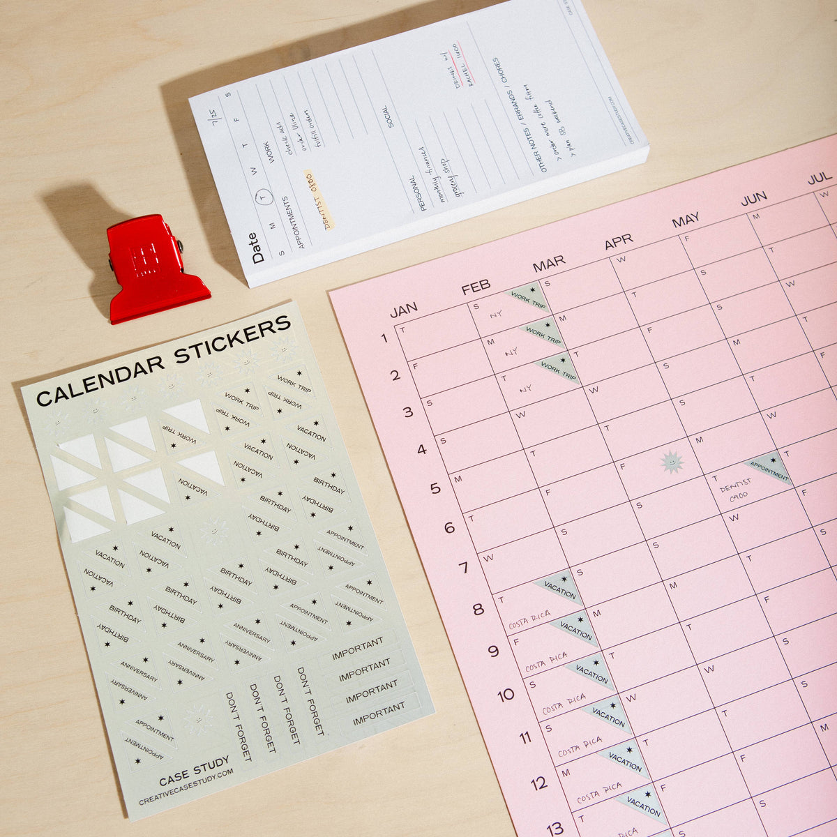 Case Study • Chrome Calendar Stickers