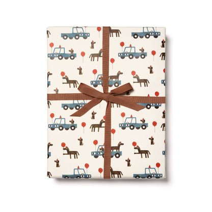 Red Cap Cards / Your Farm wrapping paper