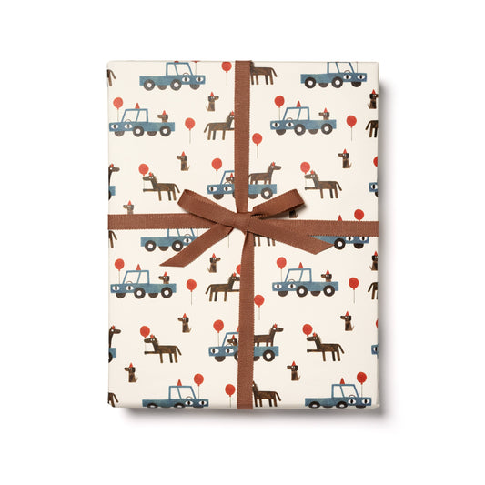 Red Cap Cards / Your Farm wrapping paper